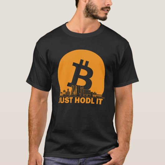 Bitcoin Edinburgh Skyline Edinburgh Bitcoin Maxim T-shirt (Voorkant)