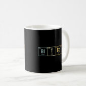 Bitcoin en Cryptocurrency Design Koffiemok (Voorkant rechts)