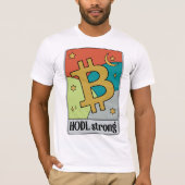 Bitcoin en Cryptocurrency T-Shirt Design (Voorkant)