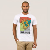 Bitcoin en Cryptocurrency T-Shirt Design (Voorkant volledig)