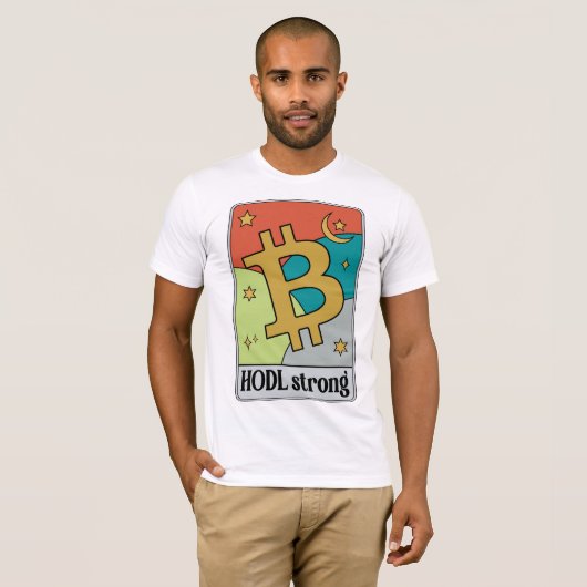 Bitcoin en Cryptocurrency T-Shirt Design (Voorkant volledig)