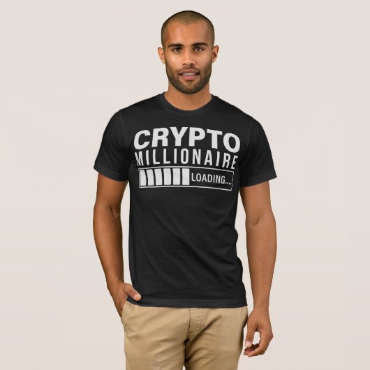 Bitcoin en Cryptocurrency T-Shirt Design (Voorkant volledig)
