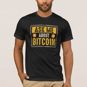 Bitcoin en Cryptocurrency T-Shirt Design