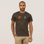 Bitcoin & Ethereum Vliegen Bullish Crypto Handelaa T-shirt (Voorkant volledig)