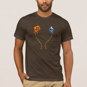 Bitcoin & Ethereum Vliegen Bullish Crypto Handelaa T-shirt