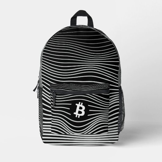 Bitcoin Force (Black) Bedrukte Rugzak (Voorkant)