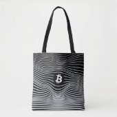 Bitcoin Force (Black) Tote Bag (Voorkant)