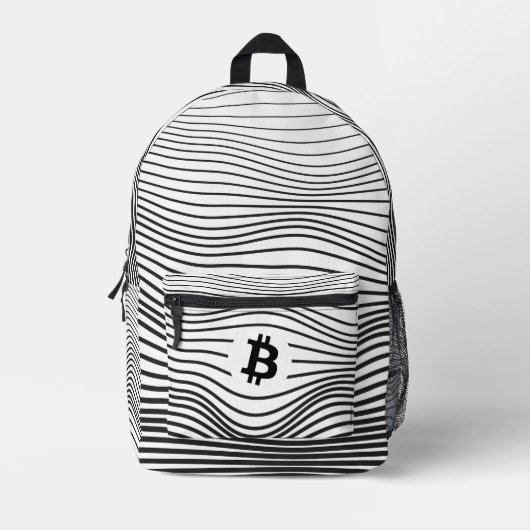 Bitcoin Force (White) Bedrukte Rugzak (Voorkant)