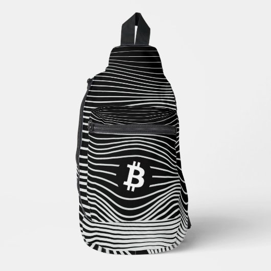 Bitcoin Force (Zwart) Sling Bag (Voorkant)