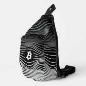 Bitcoin Force (Zwart) Sling Bag (Rechterhoek)