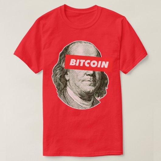 Bitcoin Franklyn Dollar Bill 2 T-shirt (Design voorkant)
