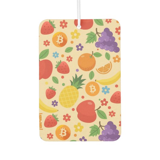 Bitcoin Fruits Luchtverfrisser (Voorkant)