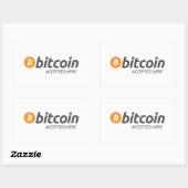 Bitcoin Geaccepteerd Hier Sticker (Vel)