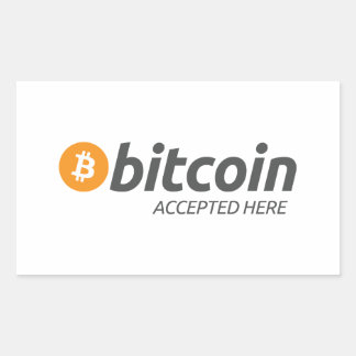 Bitcoin Geaccepteerd Hier Sticker
