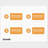 Bitcoin geaccepteerd hier sticker (Vel)