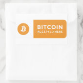 Bitcoin geaccepteerd hier sticker (Tas)