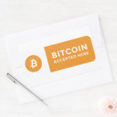 Bitcoin geaccepteerd hier sticker (Envelop)