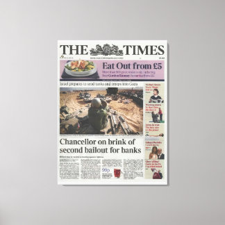 Bitcoin Genesis Block 2009 - Eerste bericht op Can Canvas Afdruk