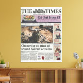 Bitcoin Genesis Block 2009 - Eerste bericht op Can Canvas Afdruk (Insitu (Woonkamer))