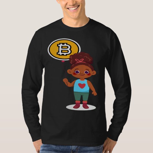 Bitcoin Girl Choice Of Investment Bitcoin Cryptocu T-shirt (Voorkant)