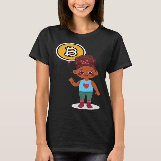 Bitcoin Girl Choice Of Investment Bitcoin Cryptocu T-shirt (Voorkant)