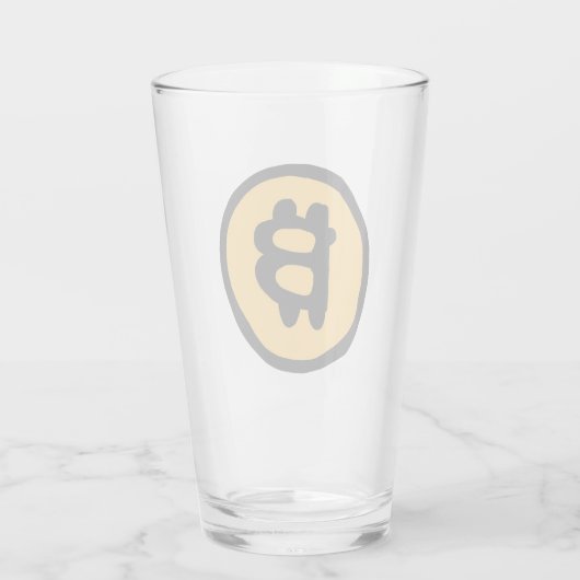 bitcoin glas (Achterkant)