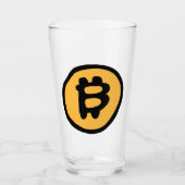 bitcoin glas (Voorkant)