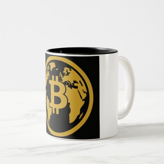 Bitcoin global asset mug tweekleurige koffiemok (Voorkant rechts)