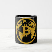 Bitcoin global asset mug tweekleurige koffiemok (Center)