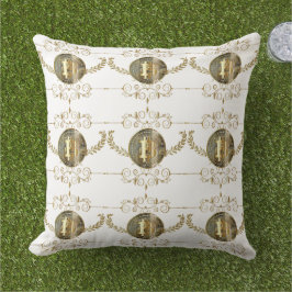 Bitcoin Gold Coin Digitaal Geld Wit Buitenkussen