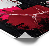 Bitcoin Graffiti Art Collectie met gedurfde kleure Poster (Hoek)