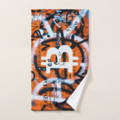 "Bitcoin Graffiti" (Stijl #4) Straatkunst Handdoek (Handdoek)