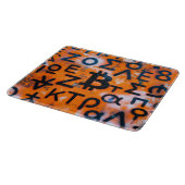 "Bitcoin Graffiti" (Stijl #5) Straatkunst Snijplank (Hoek)