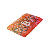"Bitcoin Graffiti" (Stijl #9) Straatkunst Badmat (Gekanteld)