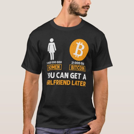 Bitcoin Grappig Btc Crypto Sarcastisch Handelen T-shirt (Voorkant)