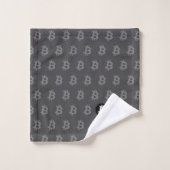 Bitcoin Grijs Bad Handdoek (Wasdoekje)