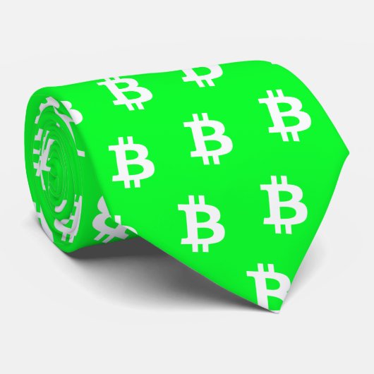Bitcoin Groen #3 Stropdas (Opgerold)