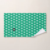 Bitcoin Groen-Blauw Bad Handdoek (Handdoek)