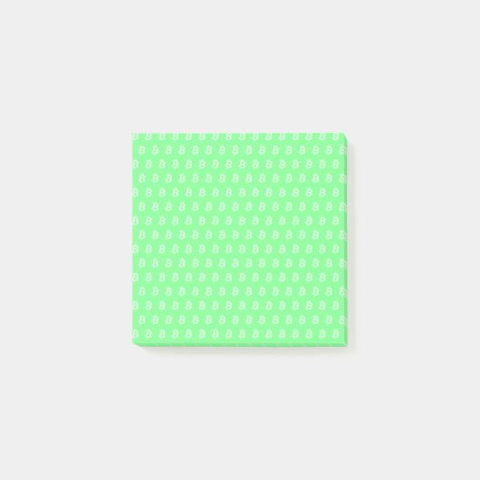 Bitcoin Groen Post-it® Notes (Voorkant)