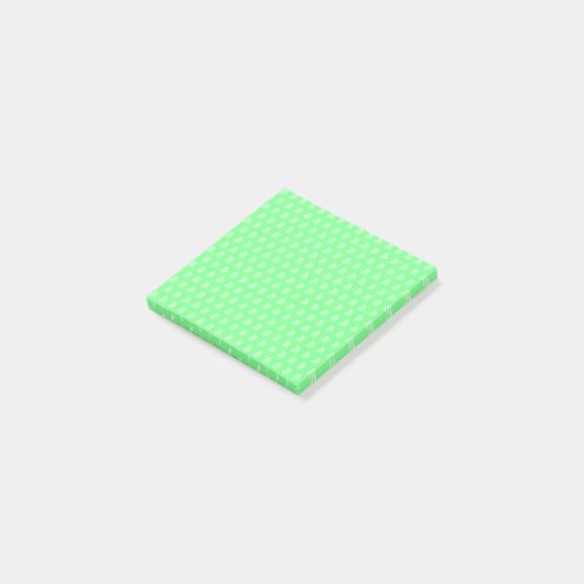 Bitcoin Groen Post-it® Notes (Schuin)