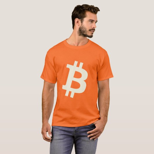 Bitcoin Groot ₿ T-shirt (Voorkant volledig)