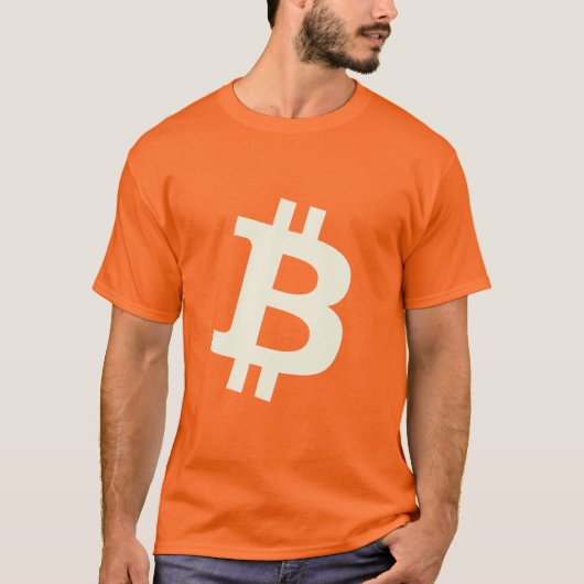 Bitcoin Groot ₿ T-shirt (Voorkant)