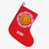 BITCOIN GROTE KERSTSOK (Voorkant (Hangend))