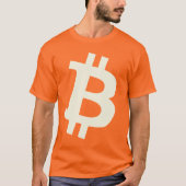 Bitcoin Groter ₿ T-shirt (Voorkant)