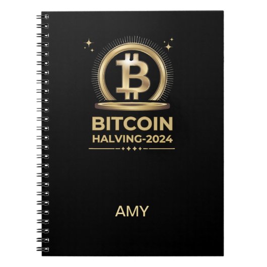 BITCOIN HALVEREN 2024 Crypto digitale valuta Notitieboek (Voorkant)