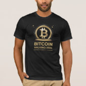 BITCOIN HALVEREN 2024 Crypto digitale valuta T-shirt (Voorkant)