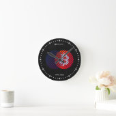 Bitcoin Halving 2028 (Stijl: 2 / Miami) Ronde Klok (Huis)