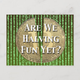 Bitcoin Halving Event Briefkaart