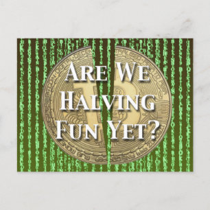 Bitcoin Halving Event Briefkaart