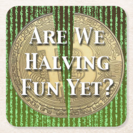 Bitcoin Halving Event Kartonnen Onderzetters